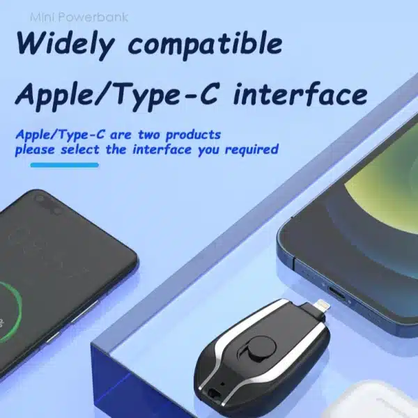 Xiaomi 1500mAH Mini Keychain Power Bank Emergency supply Portable Charger Compatibility For IPhone Samsung Small Size 2025 New - Image 5
