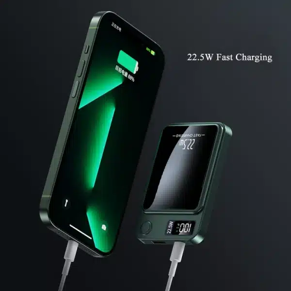 20000mAh Magnetic Qi Wireless Charger Power Bank 22.5W Fast Charging for iPhone 14 13 12 11 Xiaomi Samsung Huawei Mini Powerbank - Image 3