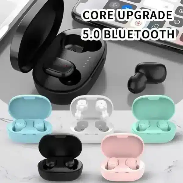NEW A6S Wireless Bluetooth Headset With Microphones Sports Earbuds Earphones Noise-cancelling Earplug Mini Headphones Hands-free - Image 3