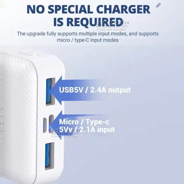 Power Bank 5V/20000mAh/3A Portable Charging Power Supply Mobile Phone External Battery,For heated vest,heated Thermal underwear - Image 4