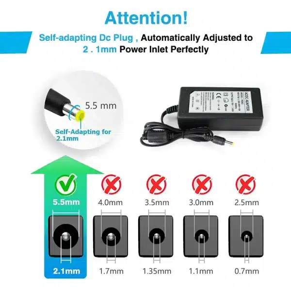 19V 3.42A Power Supply 5.5*2.5mm AC Adapter Charger for JBL Xtreme Xtreme 2 JBL Boombox Portable Wireless Speaker EU US UK AU - Image 2