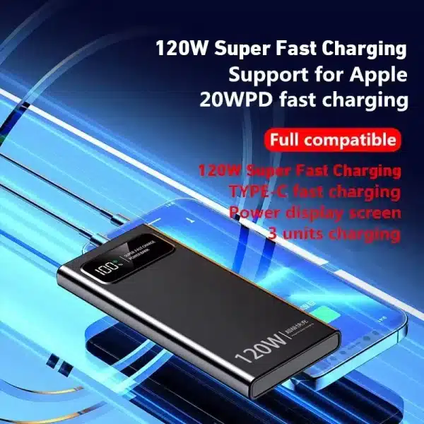 Xiaomi 200000mAh 120W Power Bank Super Fast Charging Battery High Capacity Digital Display Power Bank For iPhone Samsung Huawei - Image 5