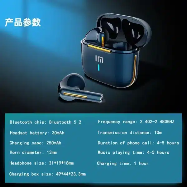 Original XIAOMI H6 Earphones Bluetooth Headphones Touch Control Earbuds Sports Game Noise MIJIA Headset With Mic Tws Waterproof - Image 2