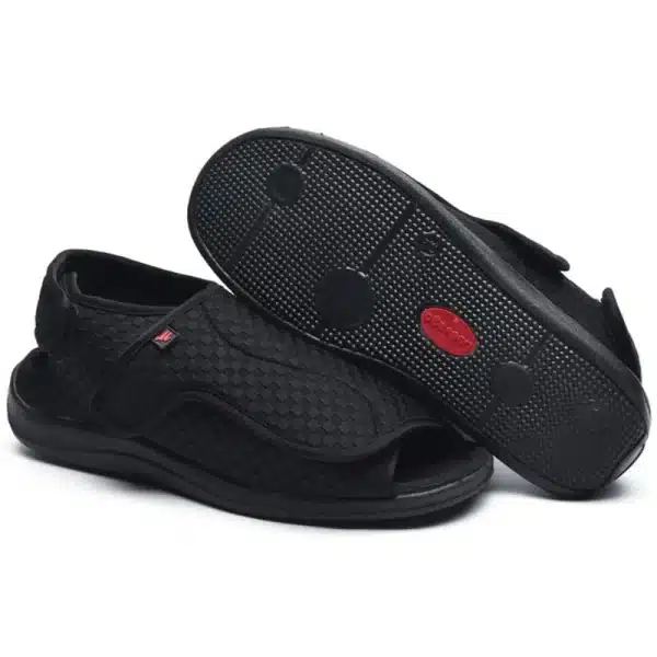 Adjustable Elderly Non-slip Soles Open-toe Diabetic Widened Shoes Feet Swollen Fat Deformation Slippers Thumb Valgus Care Shoes - Image 2