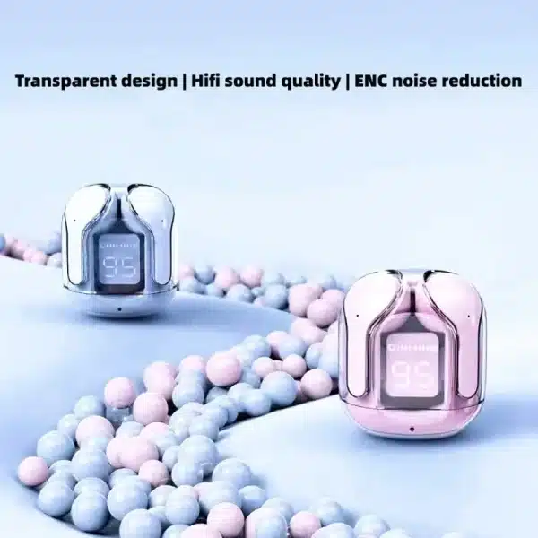 Wireless Headphones Bluetooth 5.3 Wireless Earphones Bluetooth Headset Noise Cancelling HD HiFi Stereo Earbuds - Image 3