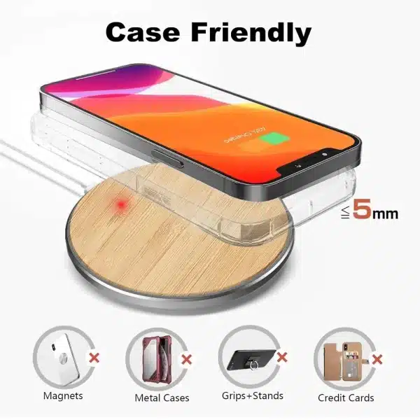 100W Fast Wireless Charger Pad for iPhone 14 13 12 15 Pro Max Samsung Galaxy S22 S21 S23 S10 S9 Xiaomi Wireless Charging Station - Image 3