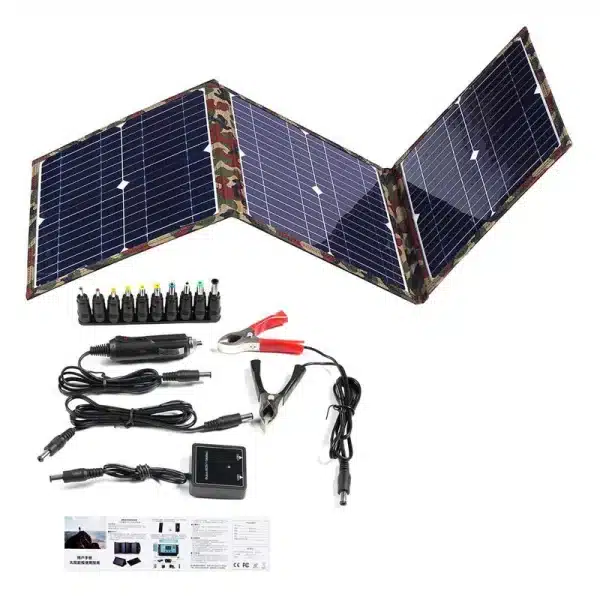 Solar Panel Complete Camping 800W Foldable Solar Power Bank Station Portable Generator Charger 18V for Car Boat Caravan Camp - Image 3