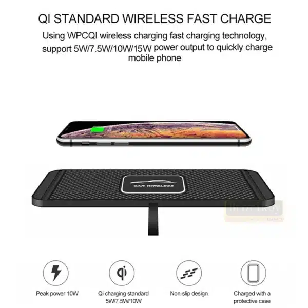 15W 10W 7.5W Wireless Charger Car Charger Wireless Charging Dock Pad For Samsung S20 S21 Phone Charger For iPhone 11 12 13 14 15 - Image 2