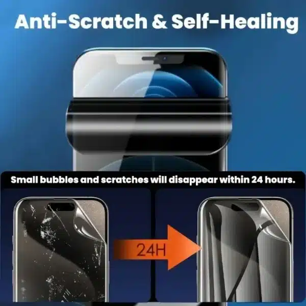 3Pcs Anti-Spy Hydrogel Screen Protector for iPhone 16 15 14 13 12 11 Pro Max 12 13 Mini X XR XS Max 7 8 Full Cover HD Privacy - Image 3