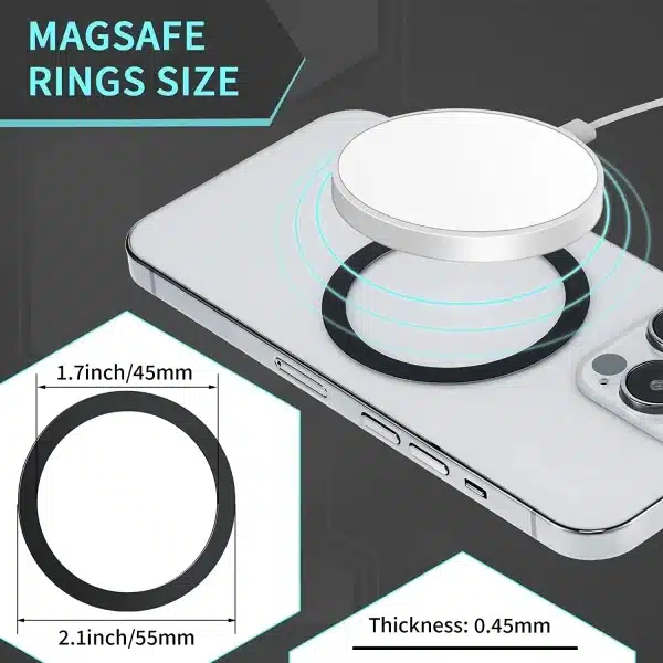 For Magsafe Magnetic Ring Universal Metal Sticker Support Wireless Charger Metal Plate Sheet for Magnet Car Mobile Phone Holder - Image 3
