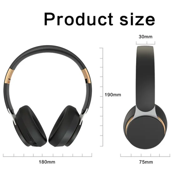 Xiaomi Headphone Wireless Bluetooth Headset Earhphnoe Wireless Music Gaming Headset With Stereo Sound With Mic/3.5mm Audio Jack - Image 3