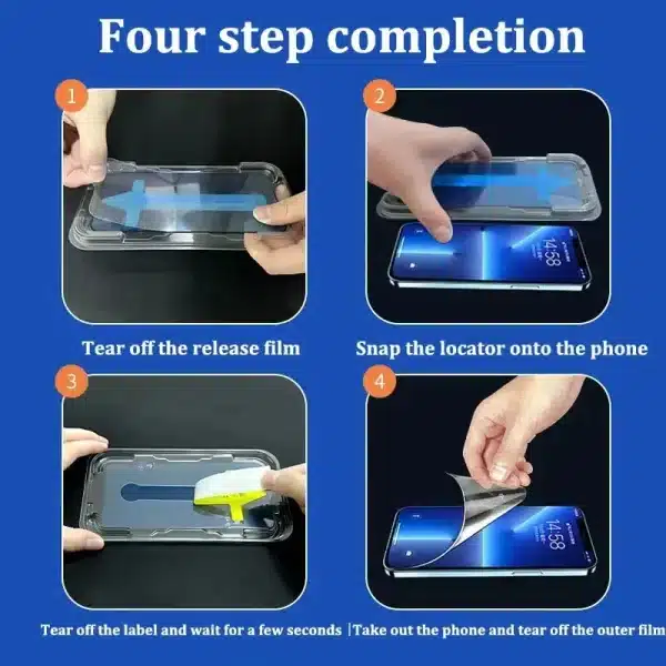 1-2PCS High End Tempered Glass For iPhone 16 15 14 13 12 11 Pro Max X XS 14 Plus Screen Protector With Alignment Mounting Cover - Image 6