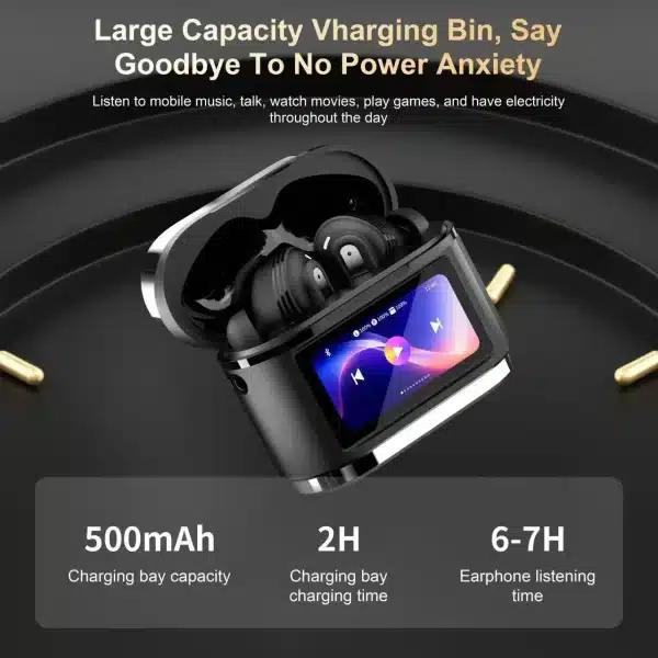 XIAOMI BD2 True Wireless Bluetooth Headphones ANC Noise Cancelling With LCD Touch Screen Visible Sports Waterproof Headset - Image 5