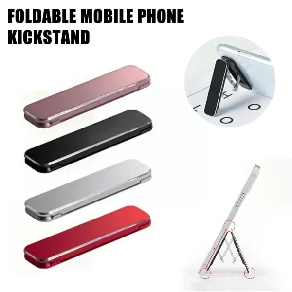 Plastic Self Adhesive Folding Mobile Phone Stand Portable Holder Kickstand Phone Phone Desktop Invisible Bracket Bra B1O2 - Image 5