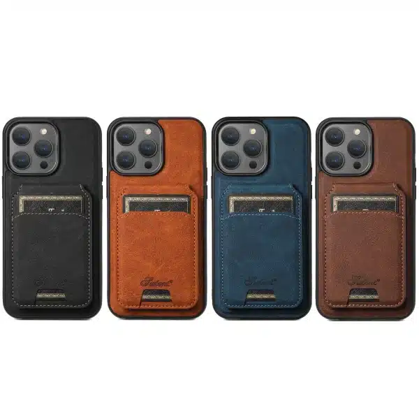 SUTENI Wallet Phone Case Card Holder Leather Magnetic Pocket Cover For Wireless Charging For iPhone 12 13 14 16 ProMax 15Plus - Image 5