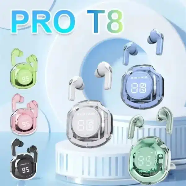 T8 TWS Wireless Bluetooth Headset Wireless Headphones Sport Gaming Headset Noise Reduction Earbuds Bass Touch Control for Phones - Image 4