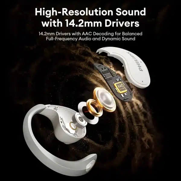 New Original Philips TAT2708 OWS Wireless Bluetooth Earphones ENC Call Noise Cancelling Headset Waterproof Sport Stereo Earbuds - Image 6