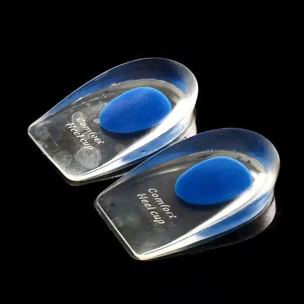 New 2pcs Soft Silicone Gel Insoles for Heel Spurs Pain Relief Foot Cushion Foot Massager Care Heel Cups Shoe Pads Increase Tools - Image 2
