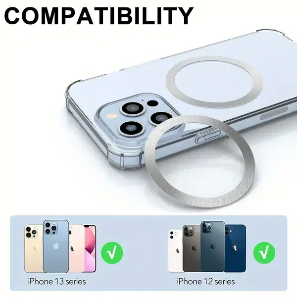 10Pcs for Magsafe Magnetic Plate Ring Universal Stickers Support Wireless Charger Metal Plate Sheet for iPhone Samsung Xiaomi - Image 6