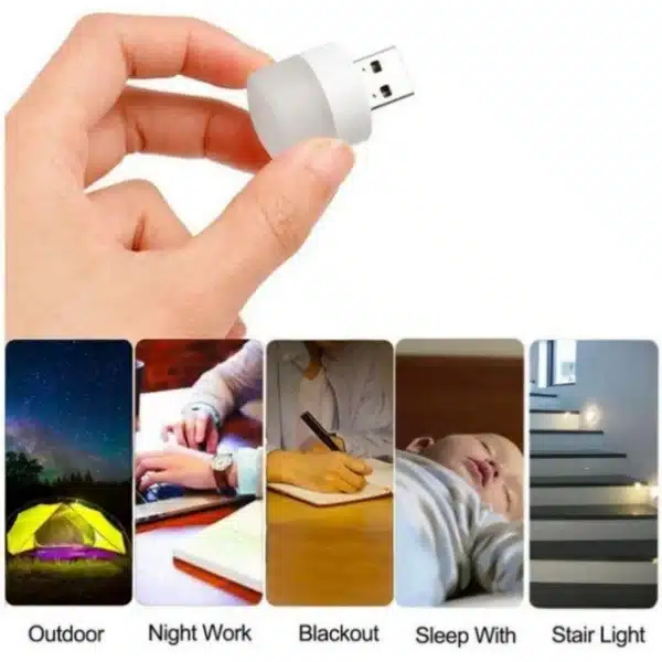 8 Pcs Mini Portable USB LED Lamp 5V 1.2W Super Bright Book Light Reading Lamp For Power Bank PC Laptop Notebook night light - Image 3