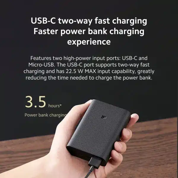 Xiaomi Mi Power Bank 3 10000mAh 22.5W Ultra Compact / Portable external battery Air Travel Safe Powerbank for smart phones - Image 5