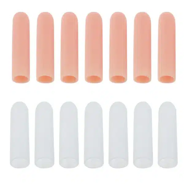 2PCS Finger Cots Silicone Toe Sleeves Thumb Protector Fingertips Protective Cushion Moisture Wicking Cracked Callus Pain Relief - Image 3