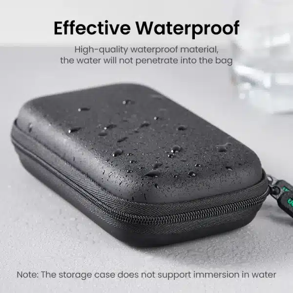 UGREEN Storage Case for Hard Disk Drive Portable Power Bank Case for External Hard Drive SSD HDD Protective Pouch Travel Bag Box - Image 5