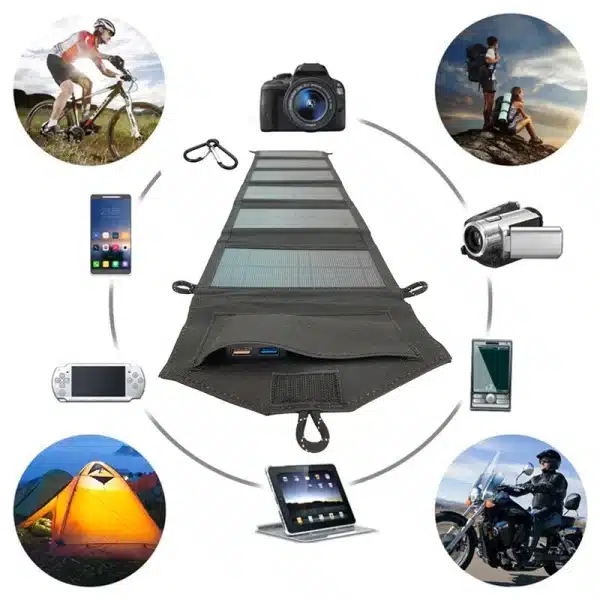 500W Portable Polysilicon Solar Panel Charger USB 5V DC Foldable Solar Panel For Phone Charge Power Bank For Hiking Camping - Image 6