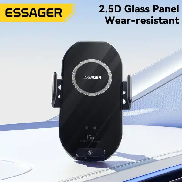 Essager Wireless Charger Car Phone Holder 15W Fast Charging Car Charger Aircon Vent Holder For iPhone 15 14 13 Pro Max Car Mount - Image 2