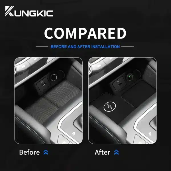 Car Wireless Fast Charging Holder For Ford Focus 2019 2020 2021 2022 2023 15W Mobile Phone Charger Board Trim Accessories - Image 5