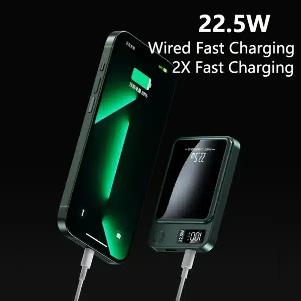 Power Bank 50000mAh Magnetic Wireless 22.5W Fast Charging External Battery Charger for Huawei Samsung iPhone 15 PD 20W Powerbank - Image 4