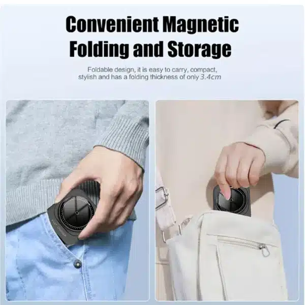 Magnetic Wireless Charger 3 in 1 Foldable Fast Wireless Charging Station for iPhone 12 13 14 15 Pro Max Apple Watch 9 8 Charger - Image 2