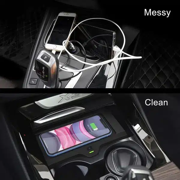 Wireless Car Charger for BMW X3 G01 2018-2021 2022 2023 BMW X4 2019 2020 2021 2022 2023 Accessories Wireless Charging Pad Mat - Image 5