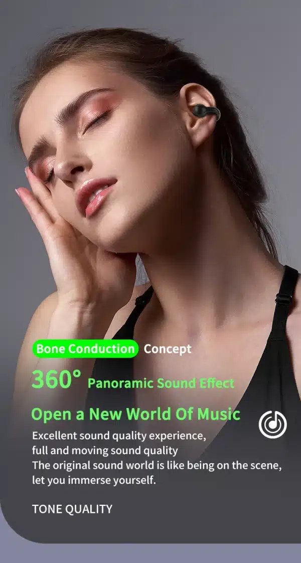 Wireless Bluetooth 5.3 Earphones Noise Reduction TWS Headphones Lightweight Comfortable Headset Sports Earbuds Ear Hook with Mic - Image 2