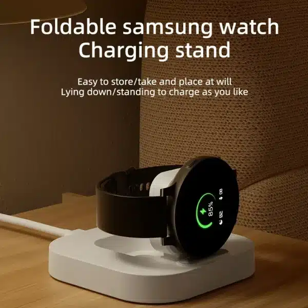 Watch Wireless Charger Stand For Samsung Galaxy Watch 6 5 4 3 Pro 45/40/44mm Active 2 Classic Type C Fast Charging Dock Station - Image 2