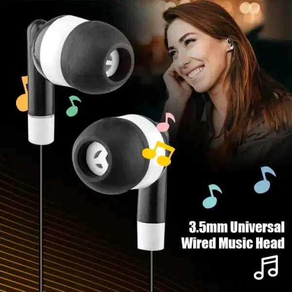 In-Ear Deep Bass Stereo Headphone 3.5mm Wired Earphones Sports HIFI Audio Music Earbuds For Android MP3 MP4 Phones Tablets - Image 3