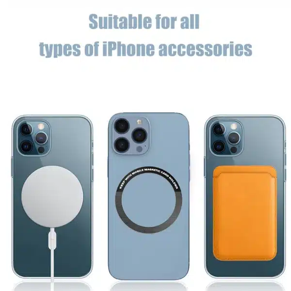 New 1-5pcs Magnetic Metal Plate Ring For Magsafe Wireless Charger Metal Sheet Sticker Magnet Car Phone Holder For iPhone Samsung - Image 6