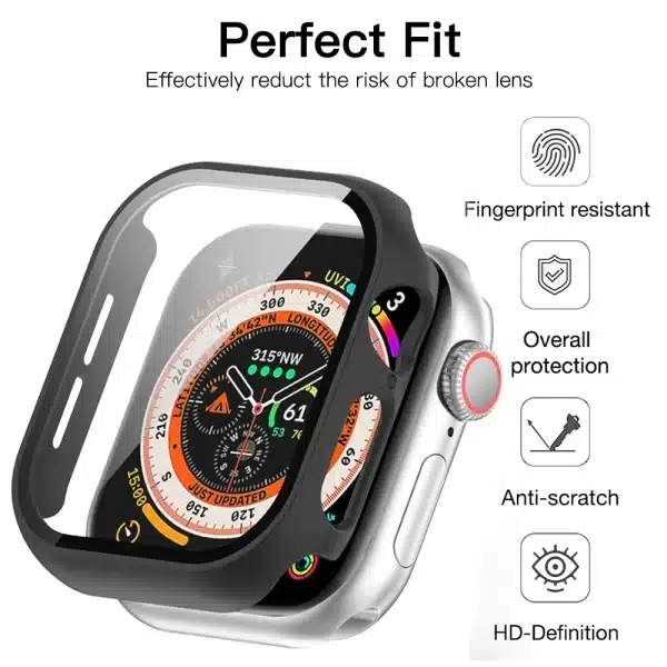 For IPhone IWatch Series 10 46/42MM Smartwatch Tempered Glass+Cover Bumper HD Screen Protector For iWatch 10 Accessories - Image 2