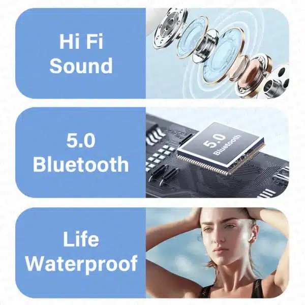 Original Pro 6 TWS Max Wireless Bluetooth Earphones Mini Earbuds Noise Cancelling Headset For Airpodding Apple iPhone Headphones - Image 4