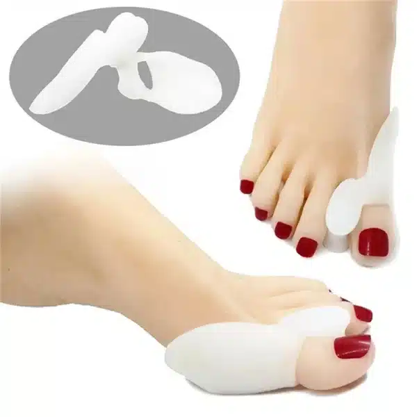 1pair Silicone Gel Thumb Corrector Bunion Little Toe Protector Separator Hallux Valgus Finger Straightener Foot Care Relief Pads - Image 6