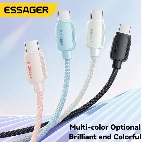 Essager 100W USB Type C To USB C Cable 5A PD Fast Charging Cable Type C Wire For Xiaomi Samsung Huawei Oppo Oneplus Macbook iPad - Image 4