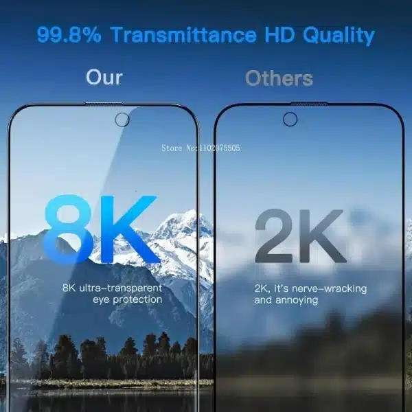 2PCS One-click Dust free Installation HD Screen Protector For iPhone 16 14 13 12 11 15 Pro Max Mini X XR XS MAX Protective glass - Image 6