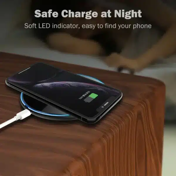 15W Fast Wireless Charging Pad for Google Pixel 8a 7a 8 7 6 Pro Wireless Charger Charging Indicator with Case - Image 6