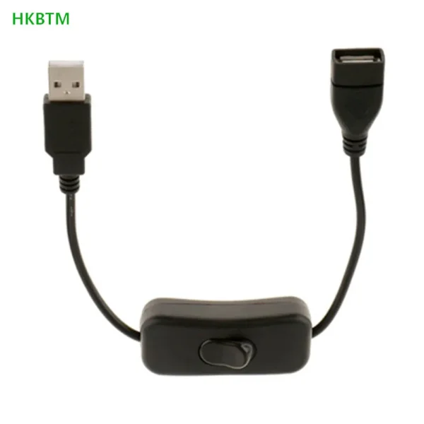 30CM DC Extended Extension Switch USB Cable With Switch Button Power Cord Long Life Lamp Charger Adapter - Image 5