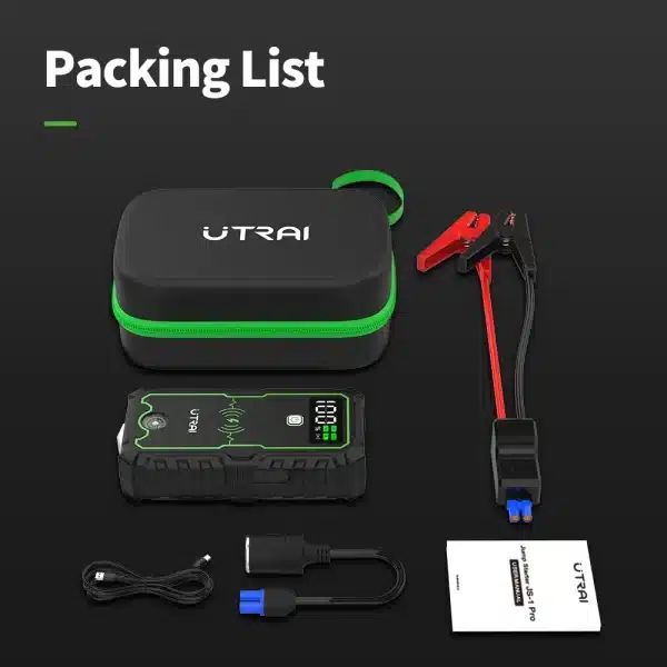 UTRAI Car Jump Starter 2500A Car Battery Starters 16000mAh Portable Power Bank 10W Wireless Charging Propulsion Booster For Car - Image 6