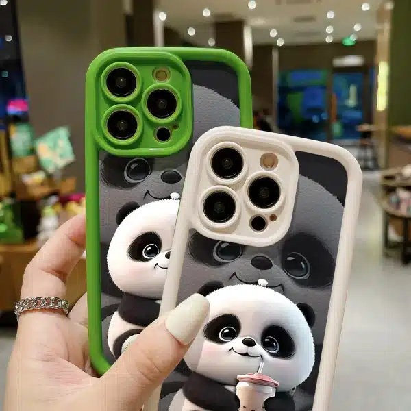 Panda Soft TPU Case For iPhone 15 Pro Max Cases iPhone 16 13 14 11 12 7 8 Plus SE 15promax 15pro 16pro 16promax Cover Funda - Image 5