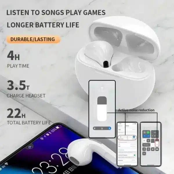 XIAOMI Air Pro 6 TWS Wireless Bluetooth Earphones Touch Control Earbuds With Microphone Hifi Sound Sport Earbuds Music Headset - Image 3