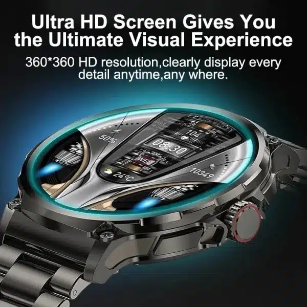 2024 New Military Quality GPS Track Smart Watch Men 1.85"Ultra HD Bluetooth Call 710 mah Blood Pressure Blood Oxygen Smart Watch - Image 3