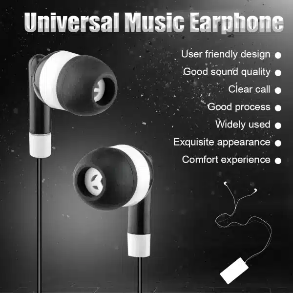 In-Ear Deep Bass Stereo Headphone 3.5mm Wired Earphones Sports HIFI Audio Music Earbuds For Android MP3 MP4 Phones Tablets - Image 4