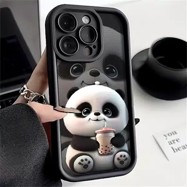 Panda Soft TPU Case For iPhone 15 Pro Max Cases iPhone 16 13 14 11 12 7 8 Plus SE 15promax 15pro 16pro 16promax Cover Funda - Image 2